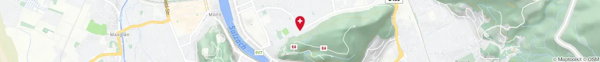 Kartendarstellung des Standorts für Wolf-Dietrich-Apotheke in 5020 Salzburg